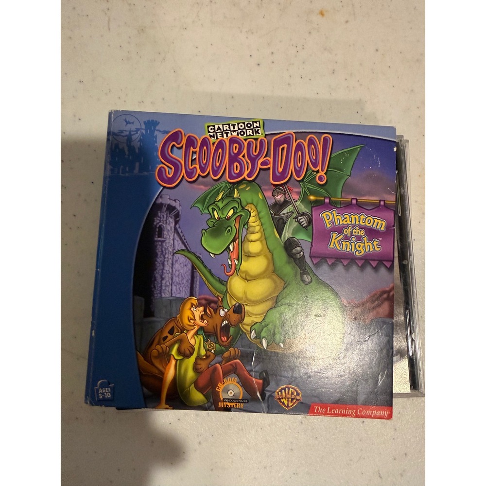The Learning Company Scooby-Doo Phantom of the Knight PC Game Kids Blue Good